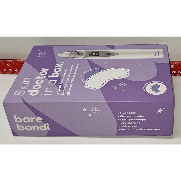 Bare Bondi Exfoliator Handheld Collagen Stimulation Blemish Removal No Eye Mask - Picture 8 of 8